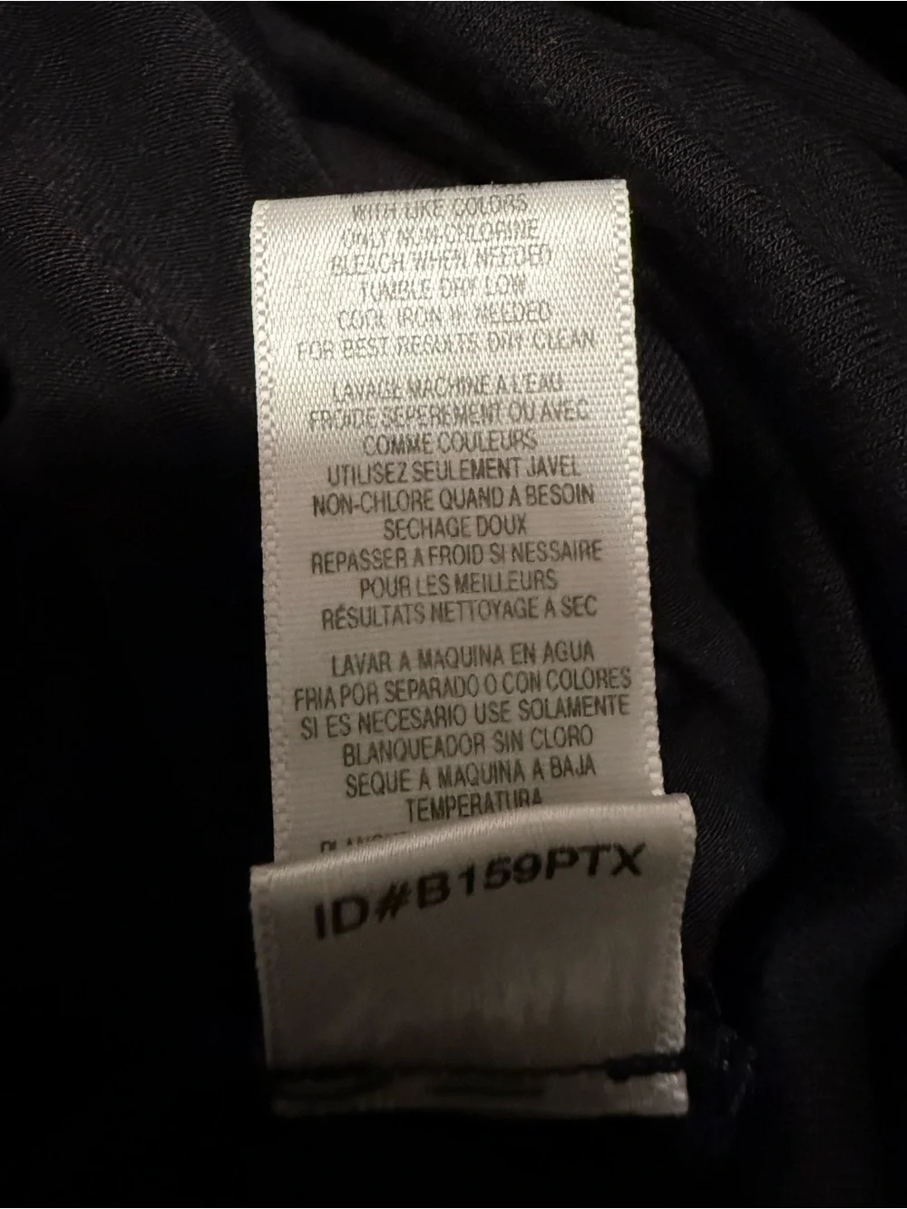 BCBGMaxAzria Black Draped Long-Sleeve Wrap Top #51 - Picture 6 of 6